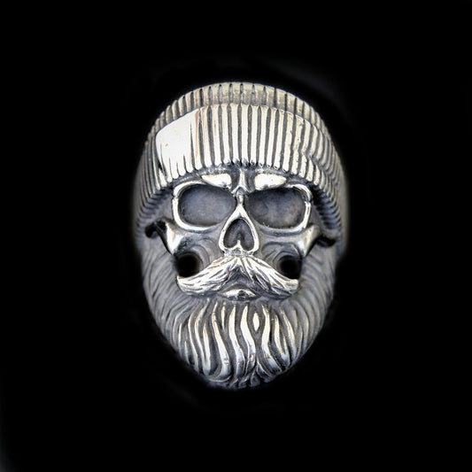[Stainless Steel] Bearded Skull