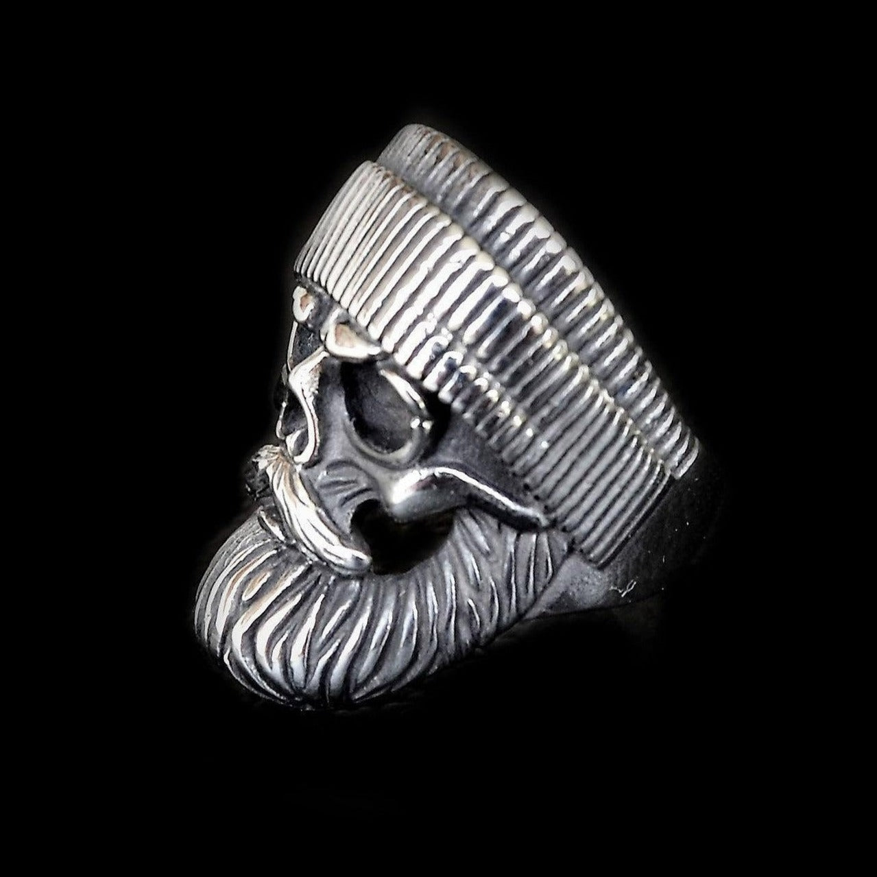 [Stainless Steel] Bearded Skull