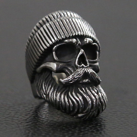 Big Beard Skull Ring