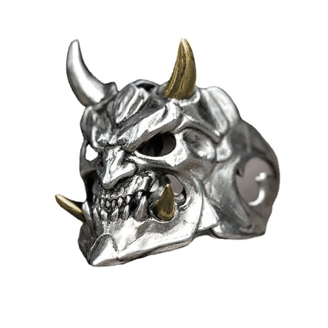 Retro Hannya Mask Ring