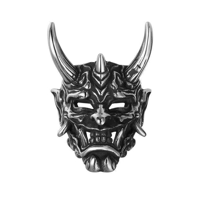 Retro Hannya Mask Ring