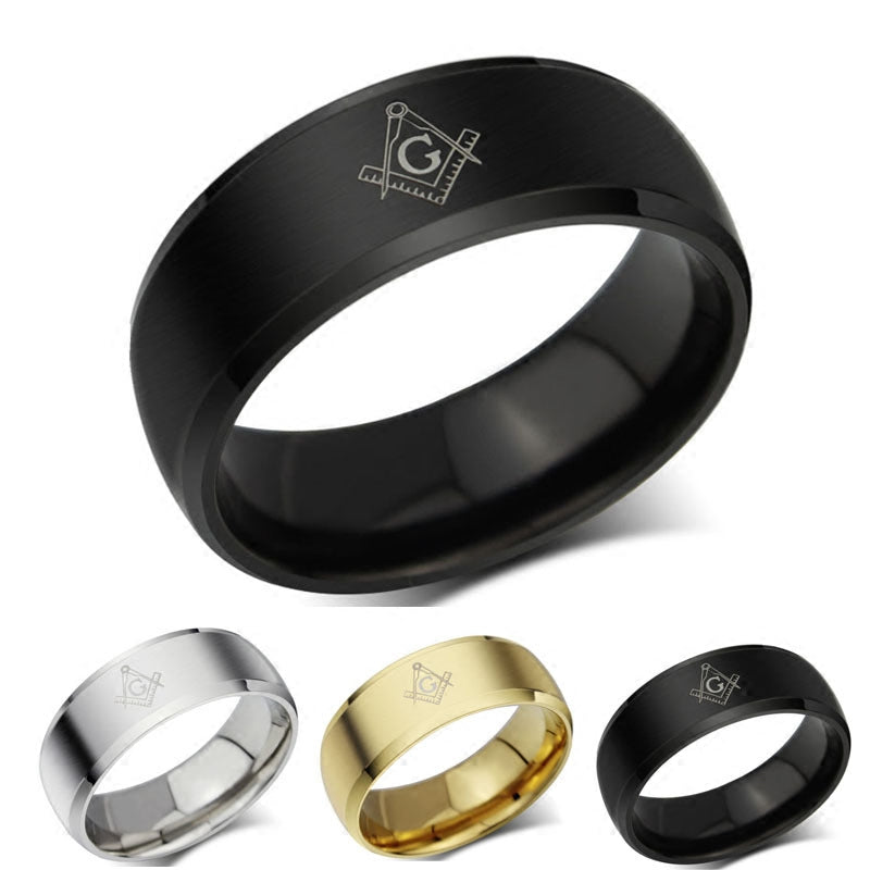 Masonic Titanium Ring