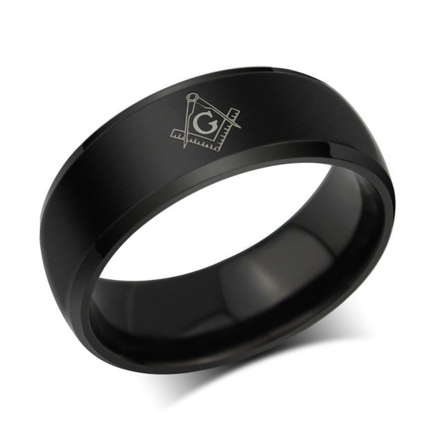 Masonic Titanium Ring