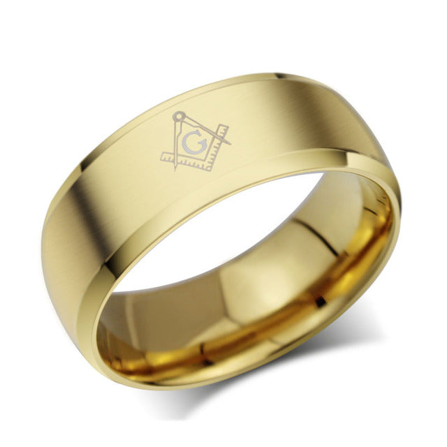 Masonic Titanium Ring