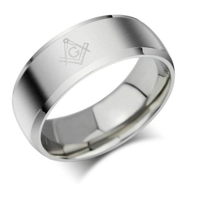 Masonic Titanium Ring