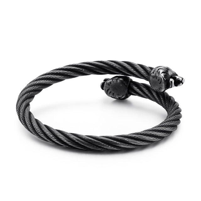 Clasp Twisted Bangle