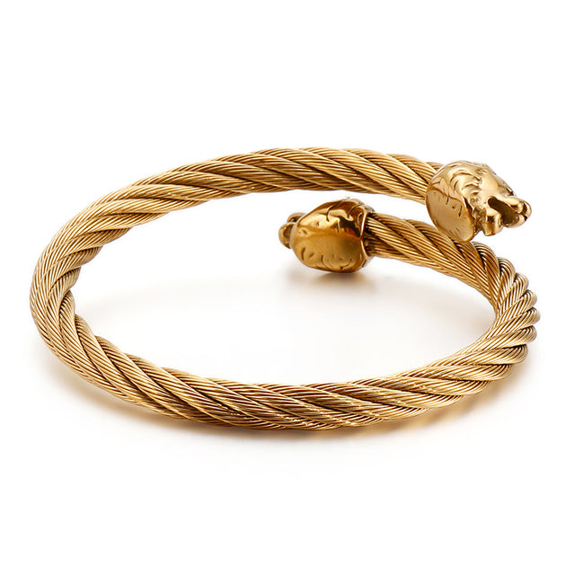 Clasp Twisted Bangle