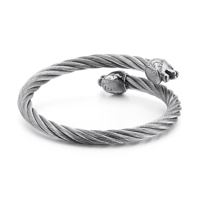 Clasp Twisted Bangle