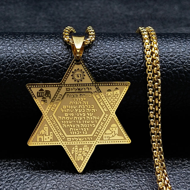 Hexagram Jerusalem Star Necklace