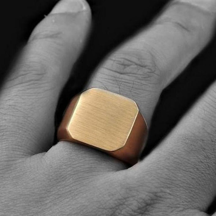 [Stainless Steel] Square Gold