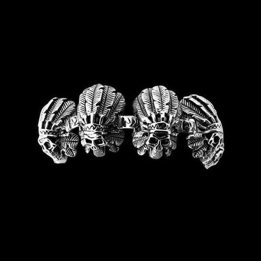 [Stainless Steel] Tribal Chief Skull