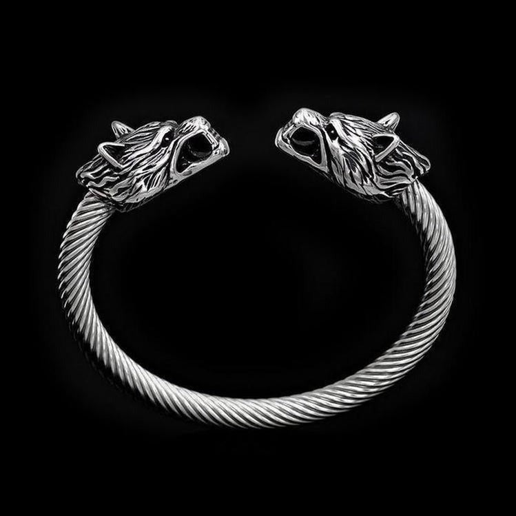 [Stainless Steel] Twisted Wolf Head